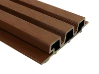 Fassadenverkleidung WPC WEO35 Ipé Rhombusprofil Produktbild #5