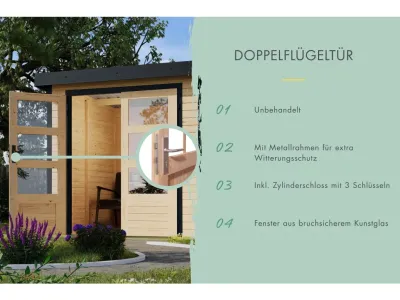 Gartenhaus Jupiter 2 19 mm Produktbild #2