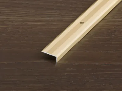 Treppenkantenprofil PROSTEP Aluminium eloxiert Champagne Produktbild #1