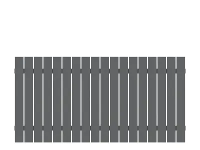 Sichtschutzzaun SQUADRA Vorgartenzaun Alu anthrazit Produktbild #1