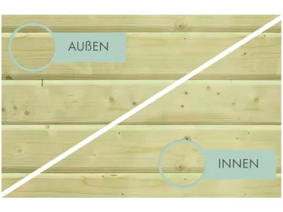 Holzpool Modell 2X Set naturbelassen Produktbild #6