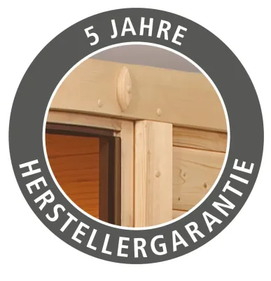 Elementsauna 68 mm Paradiso 2 SPARSET inkl. 3,6 kW P&P Saunaofen und int. Steuerung Produktbild #5