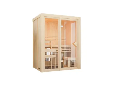 Sauna Elementsauna SPARSET Paradiso 1 inkl. 3,6 kW Saunaofen mit ext. Steuerung Produktbild #2