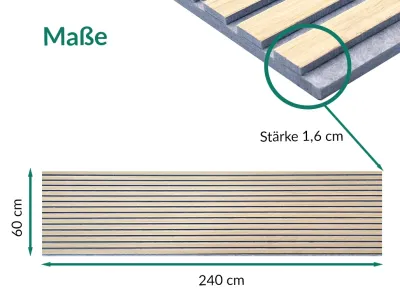 Akustikpaneele AURA Balance Light Oak Produktbild #6