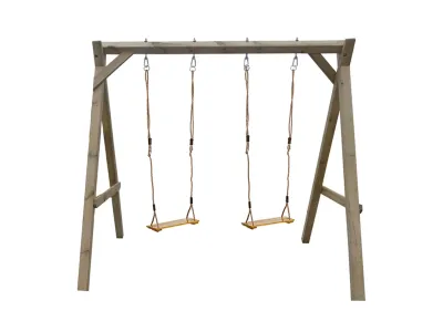 Doppelschaukel KDI inkl. 2 Schaukelsitze Holz Produktbild #5