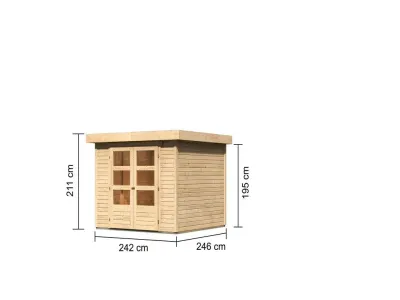 Gartenhaus Askola 3,5 19 mm naturbelassen Produktbild #6