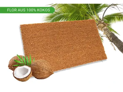 Kokosmatte Fußmatte Fußabtreter Schmutzfangmatte Türmatte Fußabstreifer Natur Produktbild #17