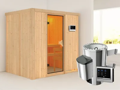 Sauna Systemsauna Fanja inkl. Plug & Play Saunaofen externe Steuerung Produktbild #1