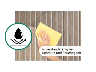 Akustikpaneele Wandverkleidung Grey Oak 240 cm Filz hellgrau Produktbild #10