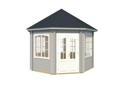 Pavillon Gartenlaube Jamaica lichtgrau Produktbild #2