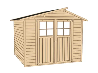Gartenhaus 323 Gr. 4 19 mm lasiert Produktbild #3
