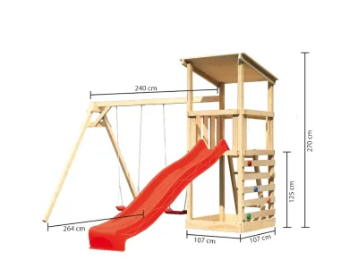 Spielturm Anna naturbelassen mit Varianten Produktbild #4