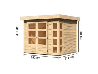 Gartenhaus Kerko 3 19 mm naturbelassen Produktbild #4