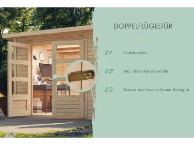 Gartenhaus Multifunktionshaus 1 naturbelassen Produktbild #3