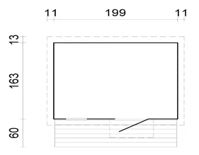 Spielhaus Harry 3,1 m² naturbelassen Produktbild #3