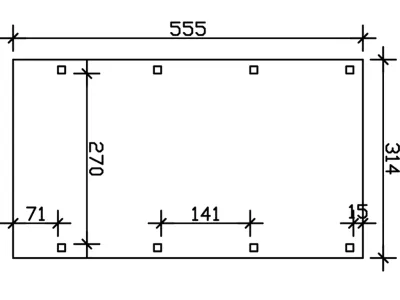 Einzelcarport Friesland Produktbild #3
