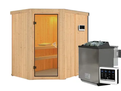 Sauna Systemsauna Carin, inkl. 9 kW Bio-Ofen mit externer Steuerung Produktbild #10