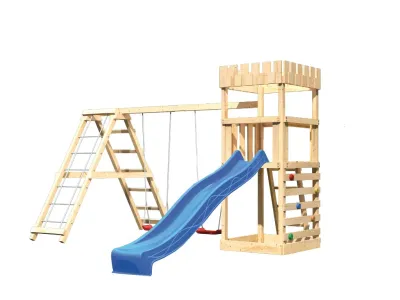 Spielturm Ritterburg Löwenherz SET naturbelassen Produktbild #8