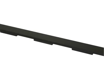 Aluminium Schiene mit EPDM anthrazit Produktbild #2