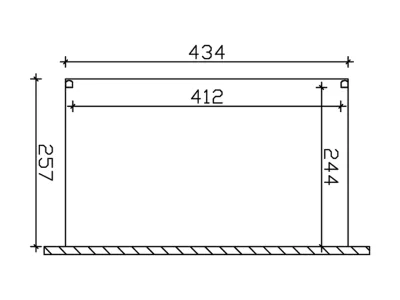 Terrassenüberdachung Genua Aluminium Produktbild #3