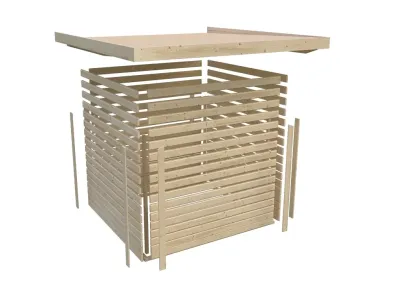 Gerätehaus Anzuchtgewächshaus Fana 14 mm naturbelassen Produktbild #10