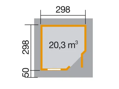 Gartenhaus Designhaus 213 Plus Gr. 2 anthrazit Produktbild #2