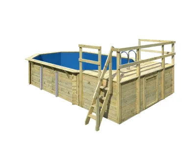 Holzpool 4 Set D naturbelassen Produktbild #11