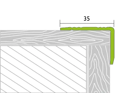 Treppenkantenprofil PROSTEP Aluminium eloxiert Silber Produktbild #2