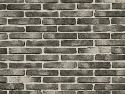 Wandpaneele Steinriemchen Vintage Brick Anthrazit B39 Produktbild #2