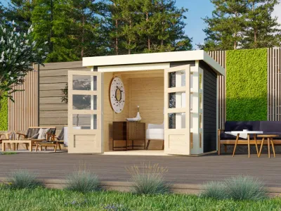 Gartenhaus Kerko 3 19 mm terragrau Produktbild #1
