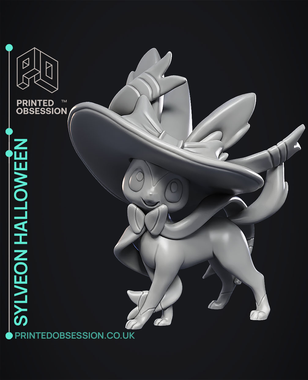 Mega Gengar - Halloween - FAN ART - POKÉMON FIGURINE - 3D PRINT MODEL