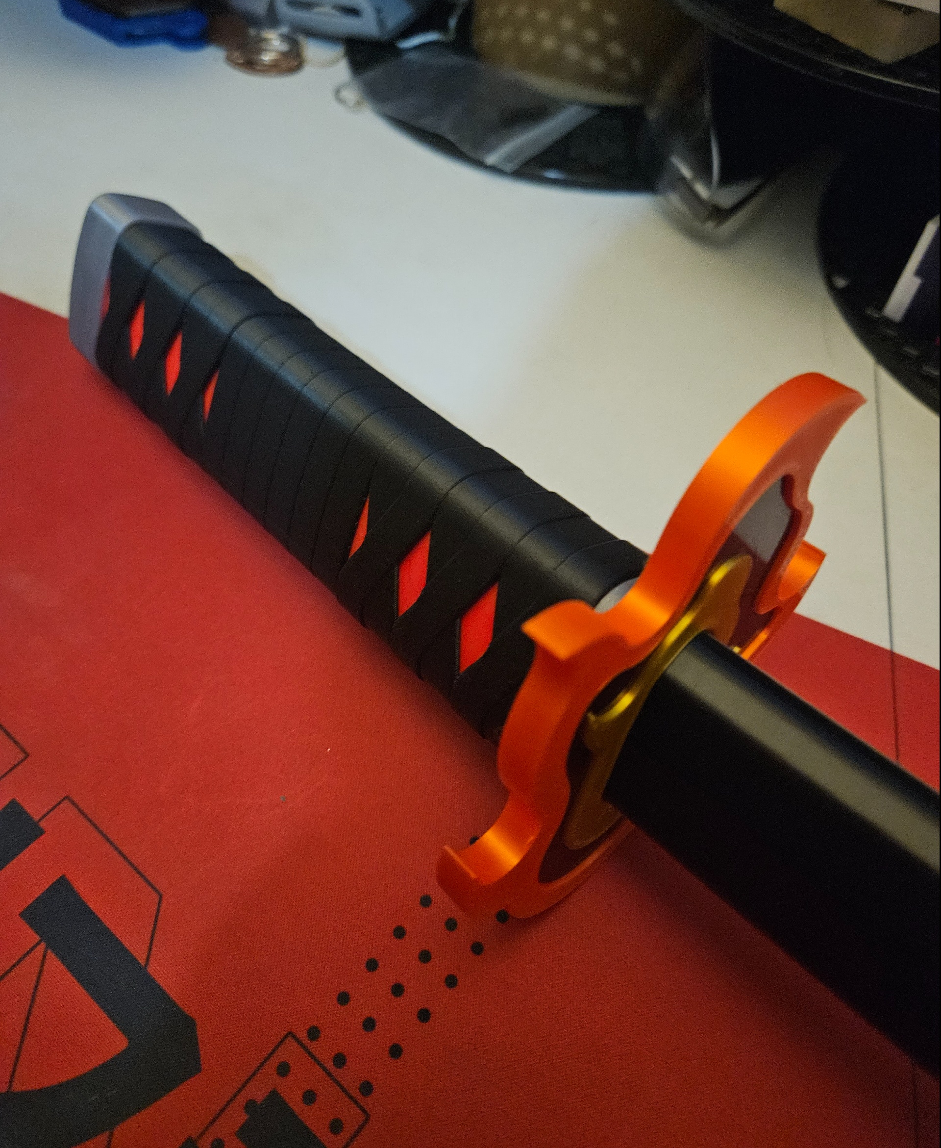 Designed 3D printed sword mounts, made for Katana but fit the Ninjato as  well. Download in the comments! : r/Katanas