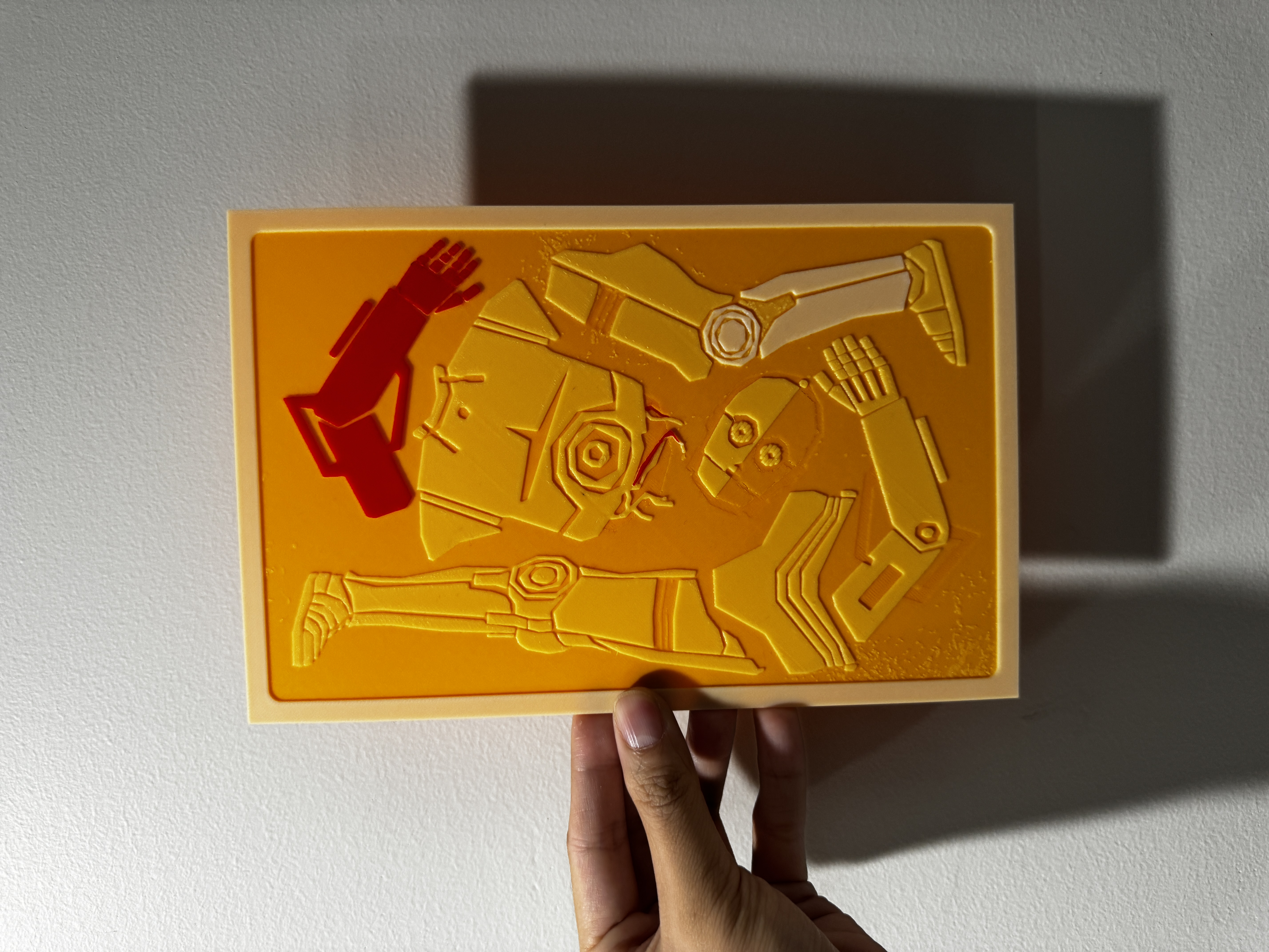 Minimalist C3P0 - Hueforge Print 3D STL Model