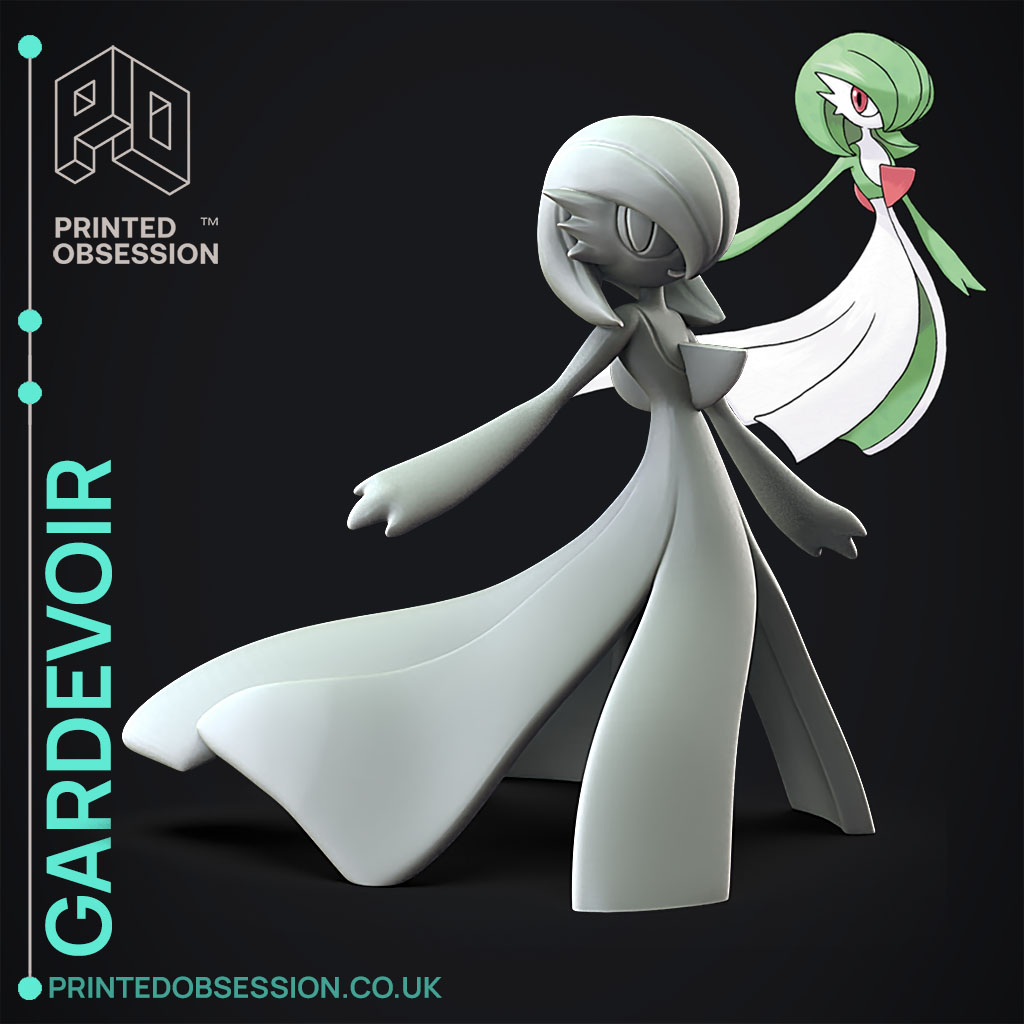 STL file Pokemon Gardevoir 🐉・Model to download and 3D print・Cults