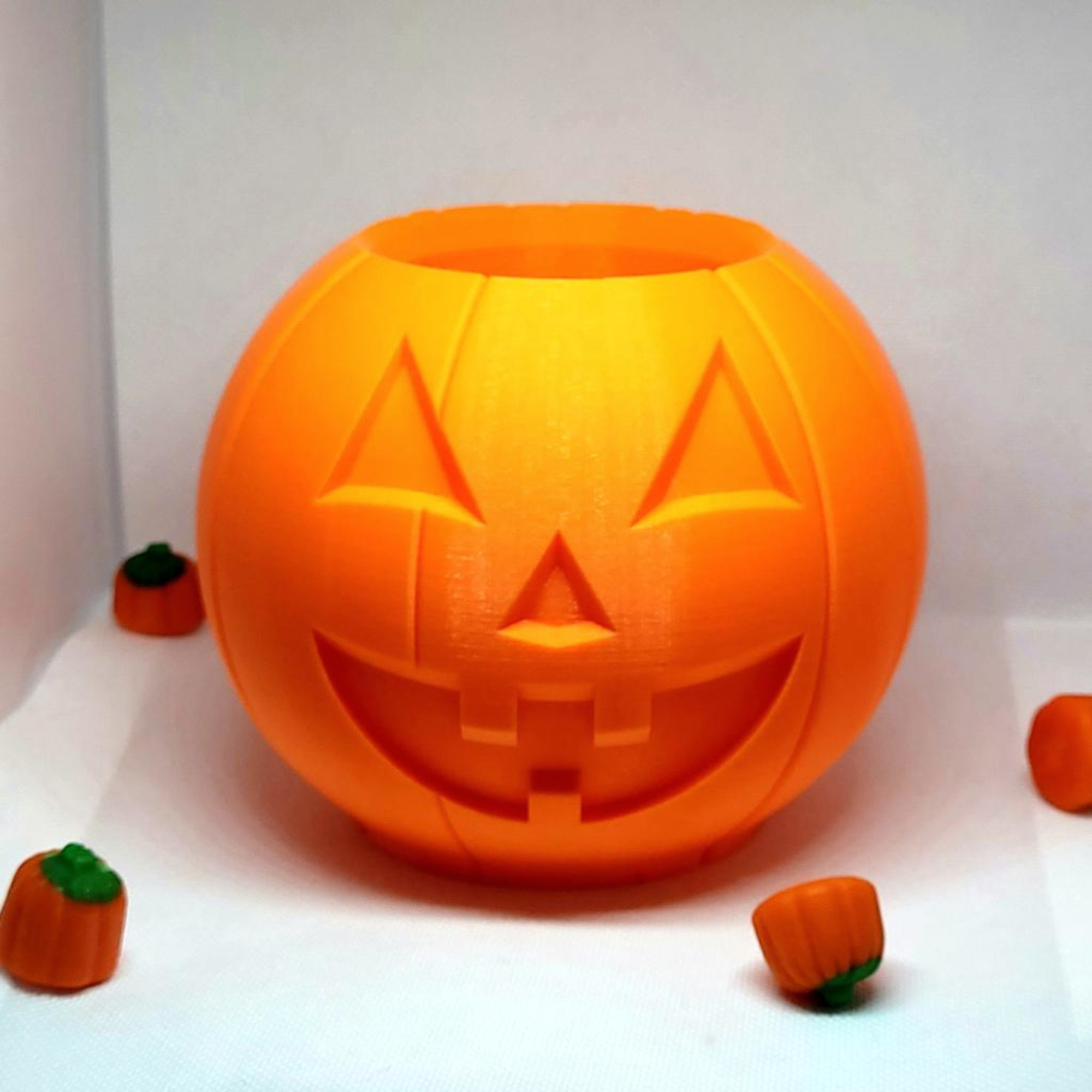 Stacked Jack-O-Lantern Straw Topper - 3D model by Noob3dPrinting on Thangs