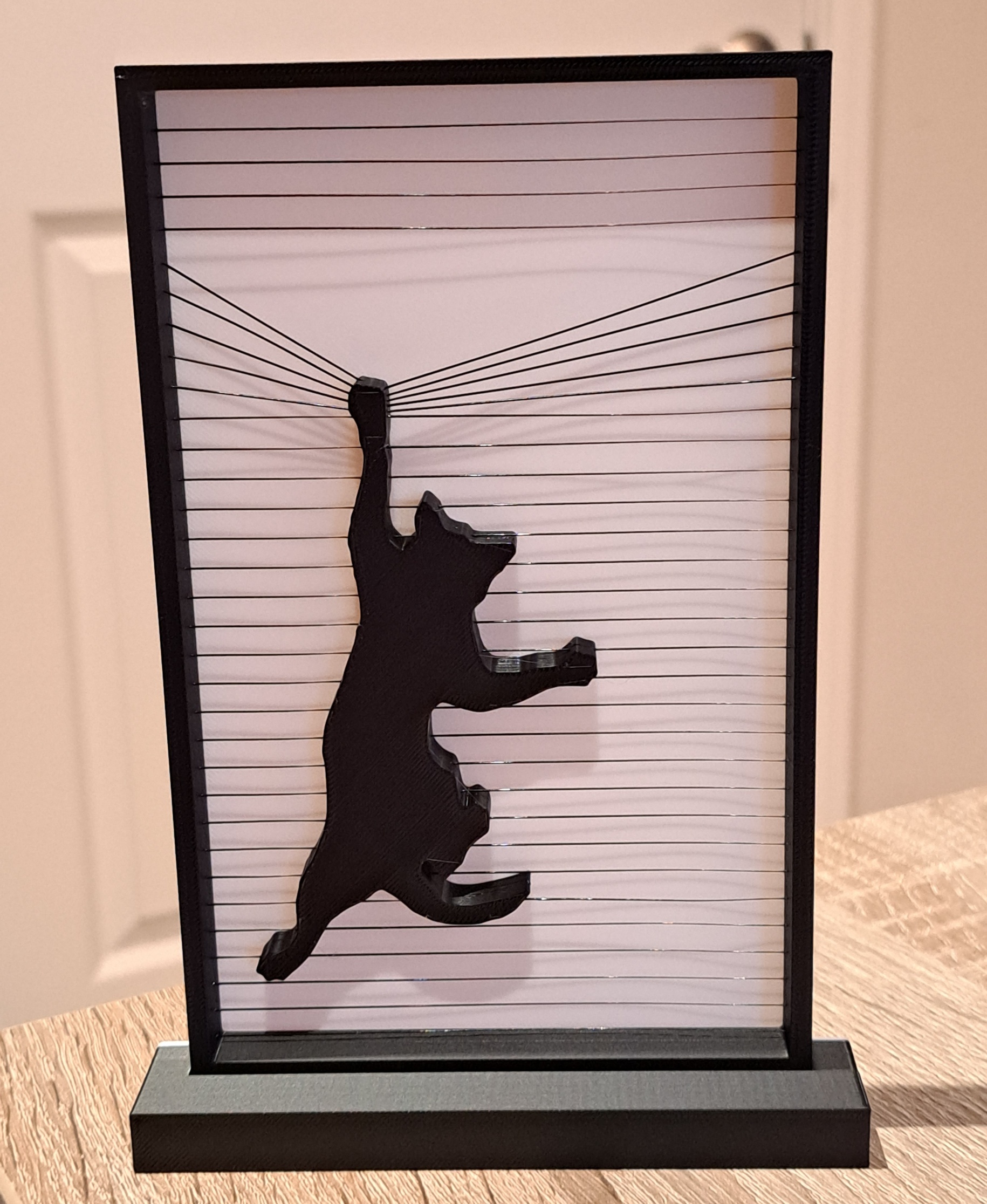 Hanging Cat Ornament - 3D model by 3dprintbunny on Thangs