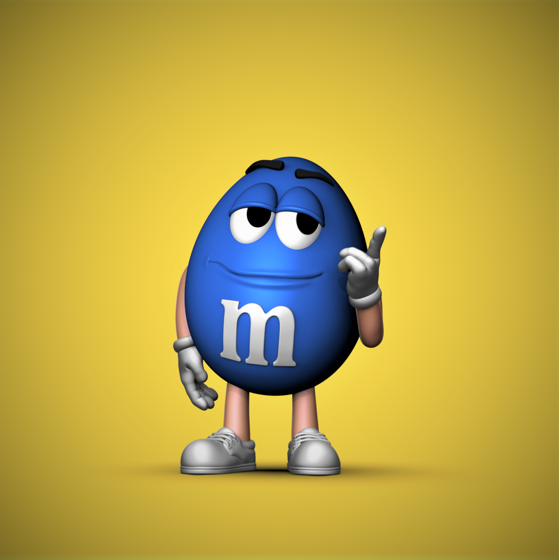 Blue M&M Mascot - 3D model by ChelsCCT (ChelseyCreatesThings) on Thangs