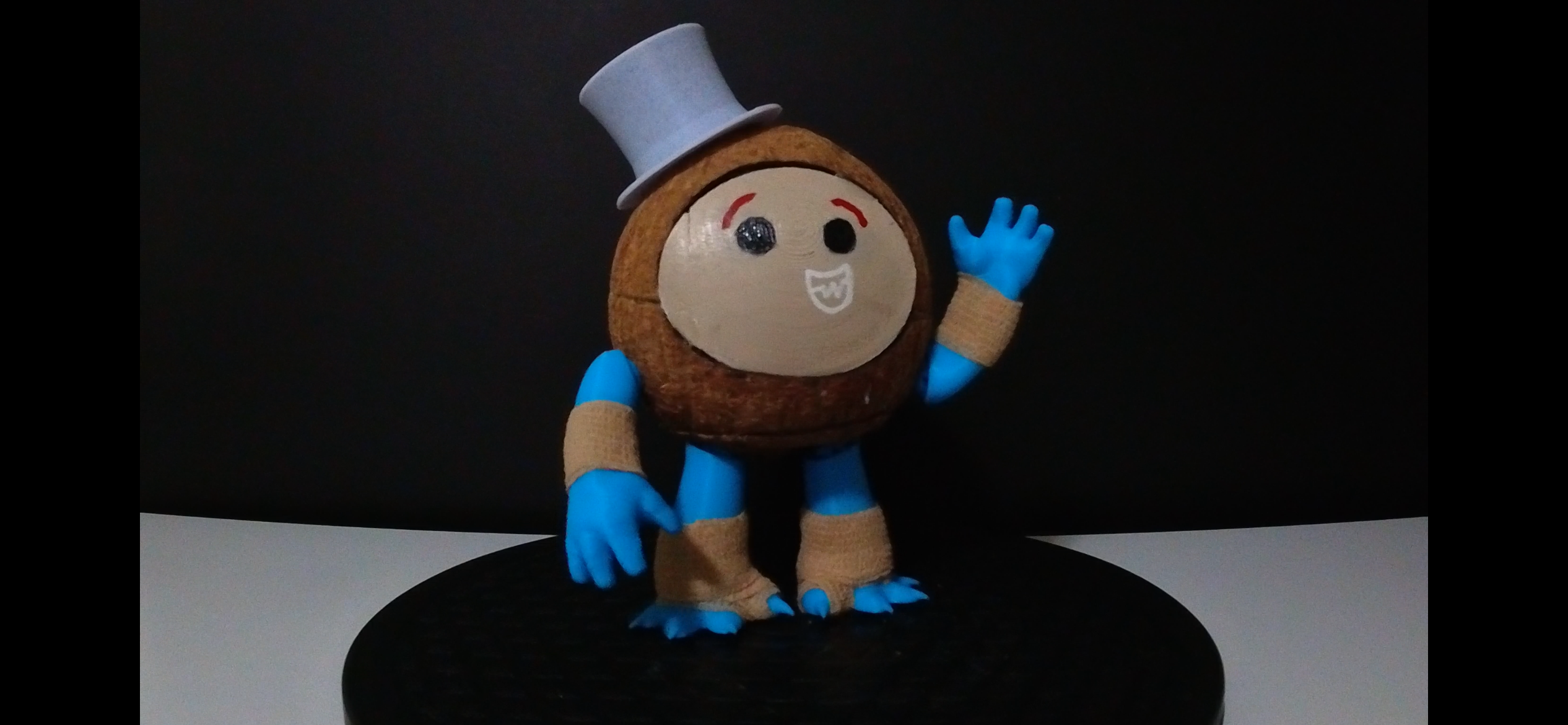 Kotu the Kakamora from Moana 2 - Using a real coconut! 3D STL Model — view 7