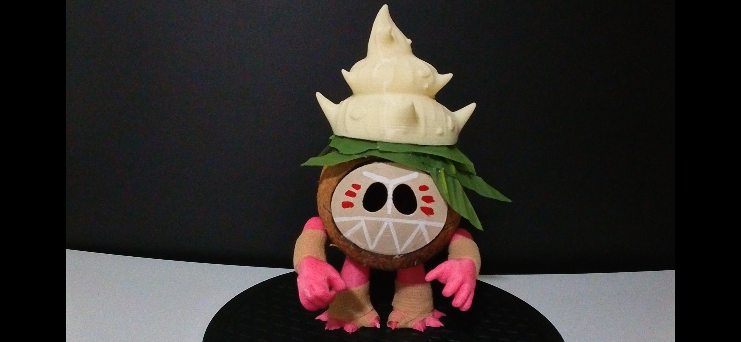 Kotu the Kakamora from Moana 2 - Using a real coconut! 3D STL Model — view 5