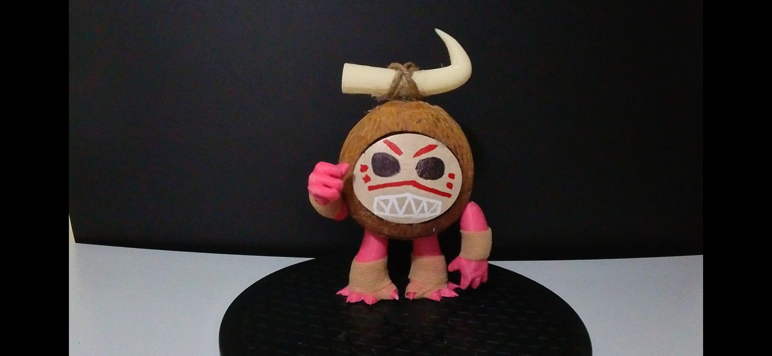 Kotu the Kakamora from Moana 2 - Using a real coconut! 3D STL Model — view 4