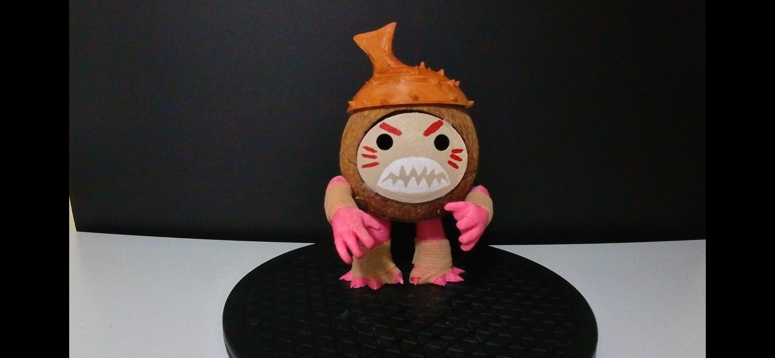 Kotu the Kakamora from Moana 2 - Using a real coconut! 3D STL Model — view 6