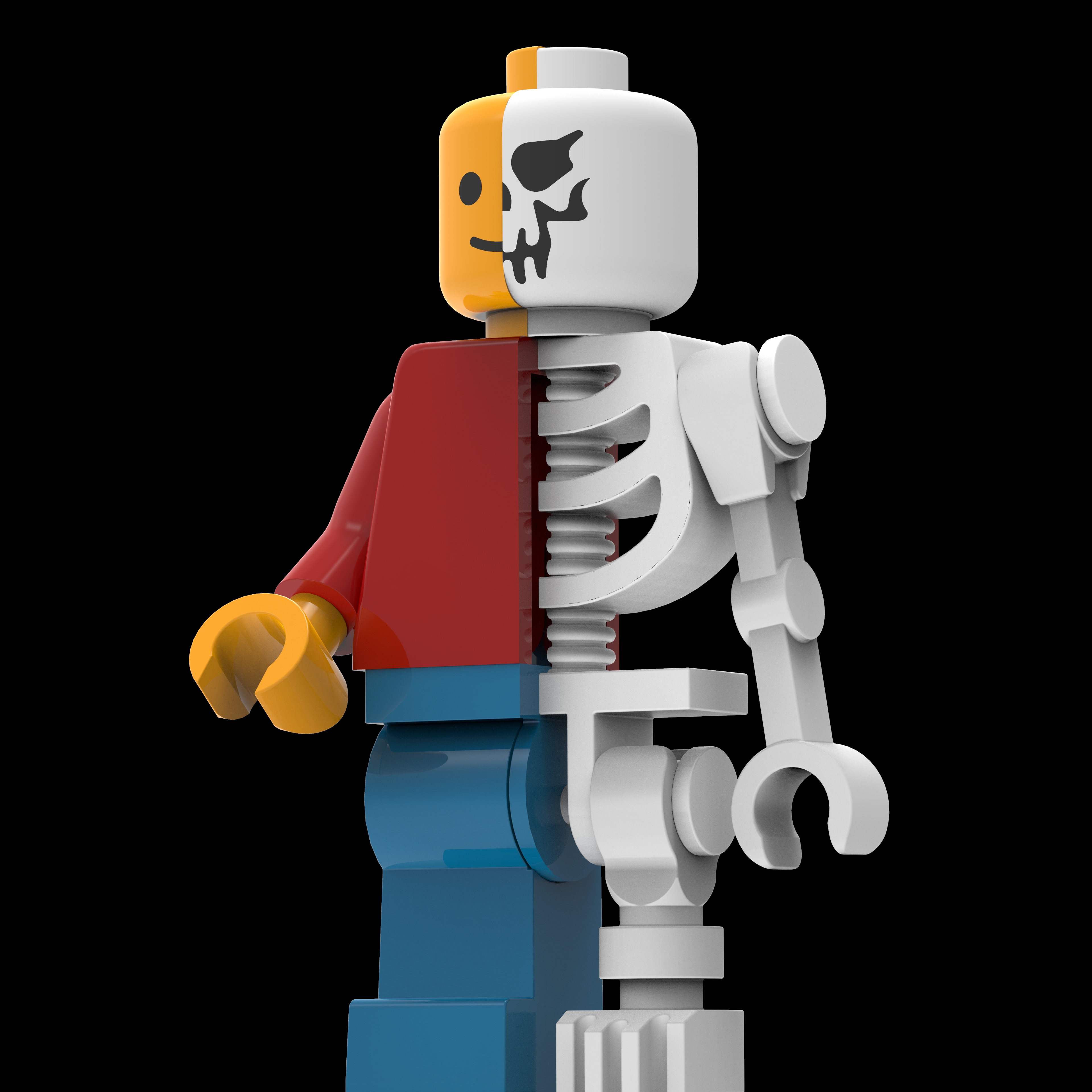 Lego Man 3D model - Download Characters on