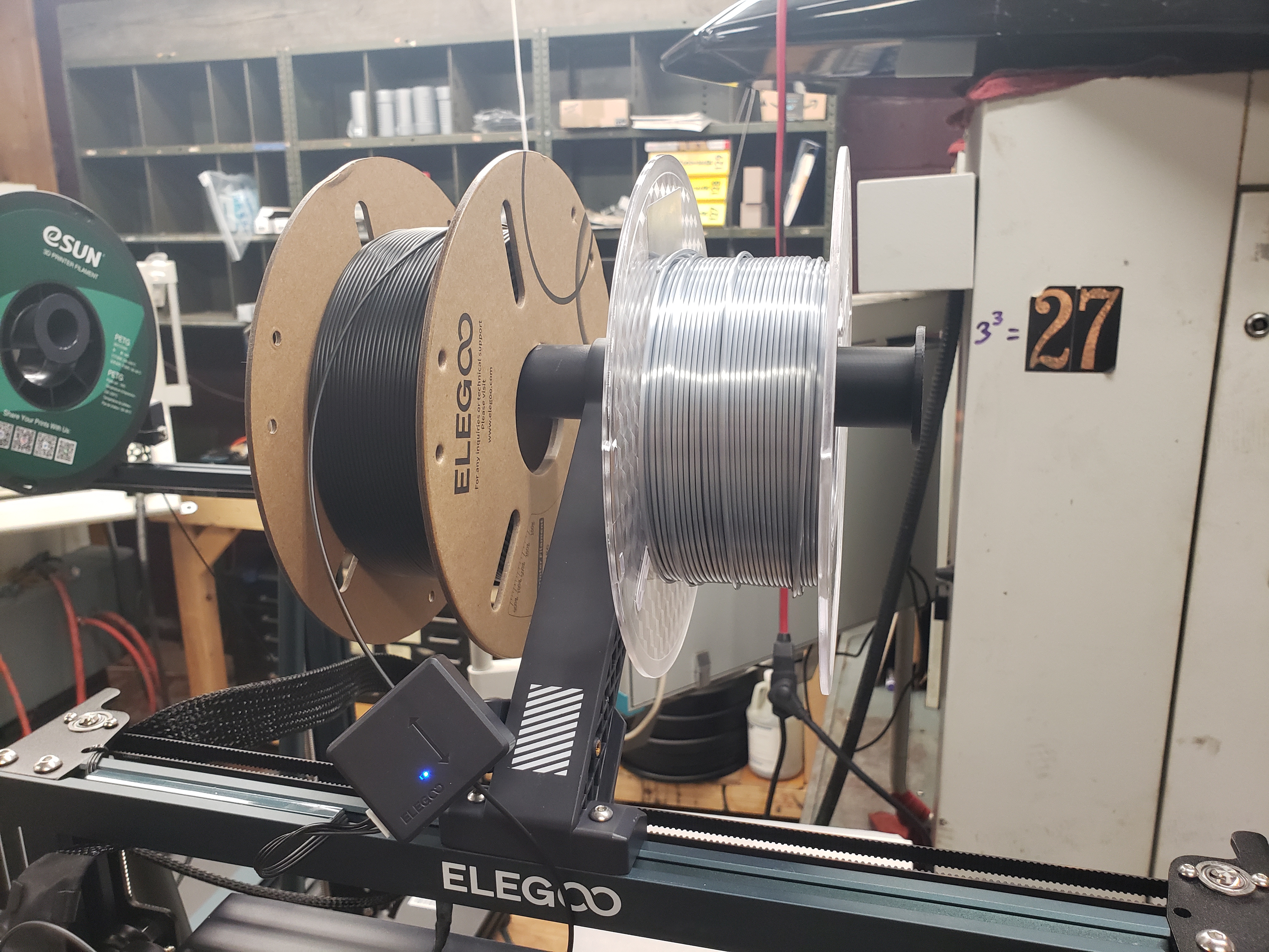 Filament spool holder for smaller spools for Neptune 3 and 4 : r/elegoo