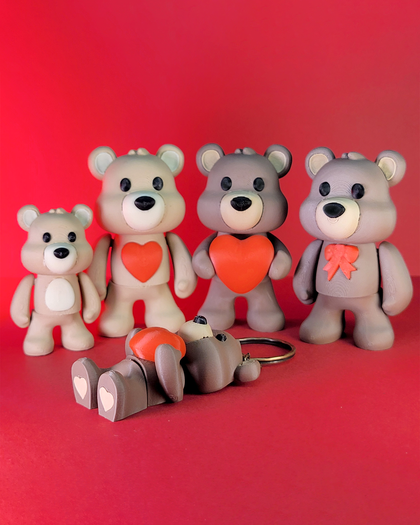 SweetPaw - Cute, Articulated Teddy Bear 3D 3MF Model — view 2