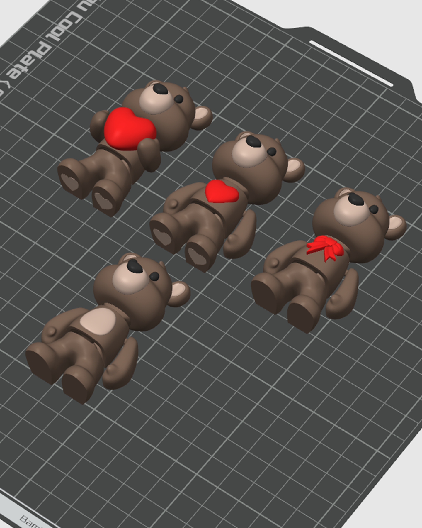 SweetPaw - Cute, Articulated Teddy Bear 3D 3MF Model — view 6