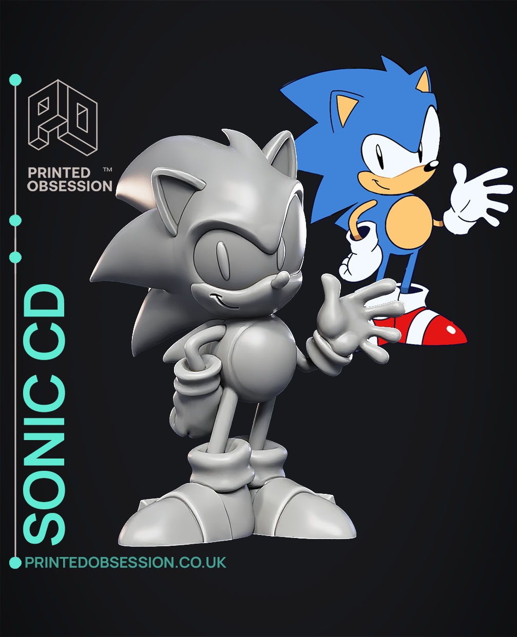 Tails - Sonic The Hedgehog - Fanart - 3D model by printedobsession on Thangs