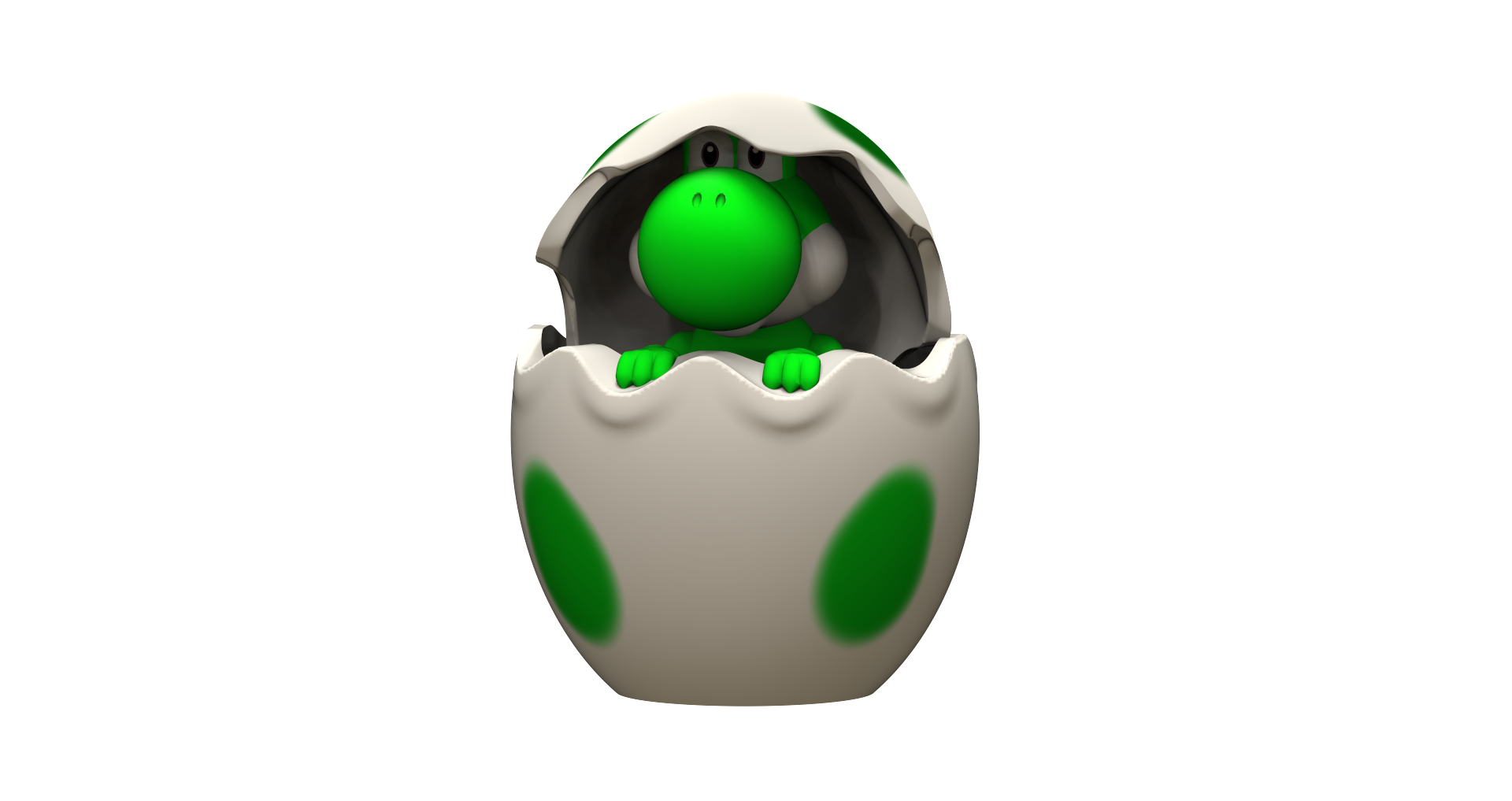 Yoshi Easter Egg - 3D model by Oddity3d on Thangs