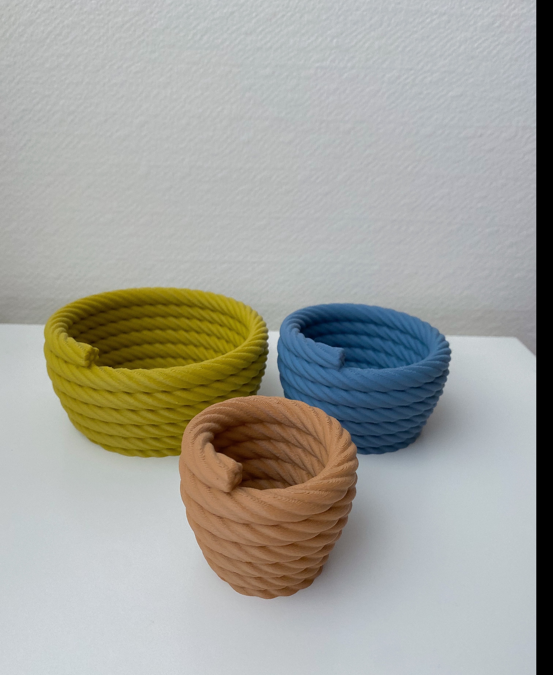 Rope Bowl 3D Printed Basket for Keys or Gadgets 