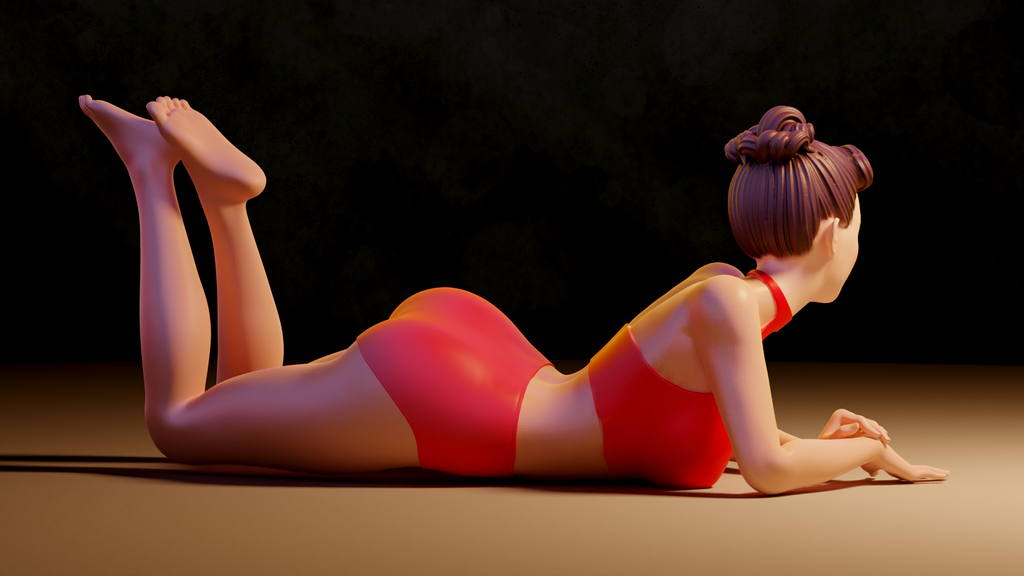 Pin-Up Girl - 3D model by hiteshrathod2108 on Thangs