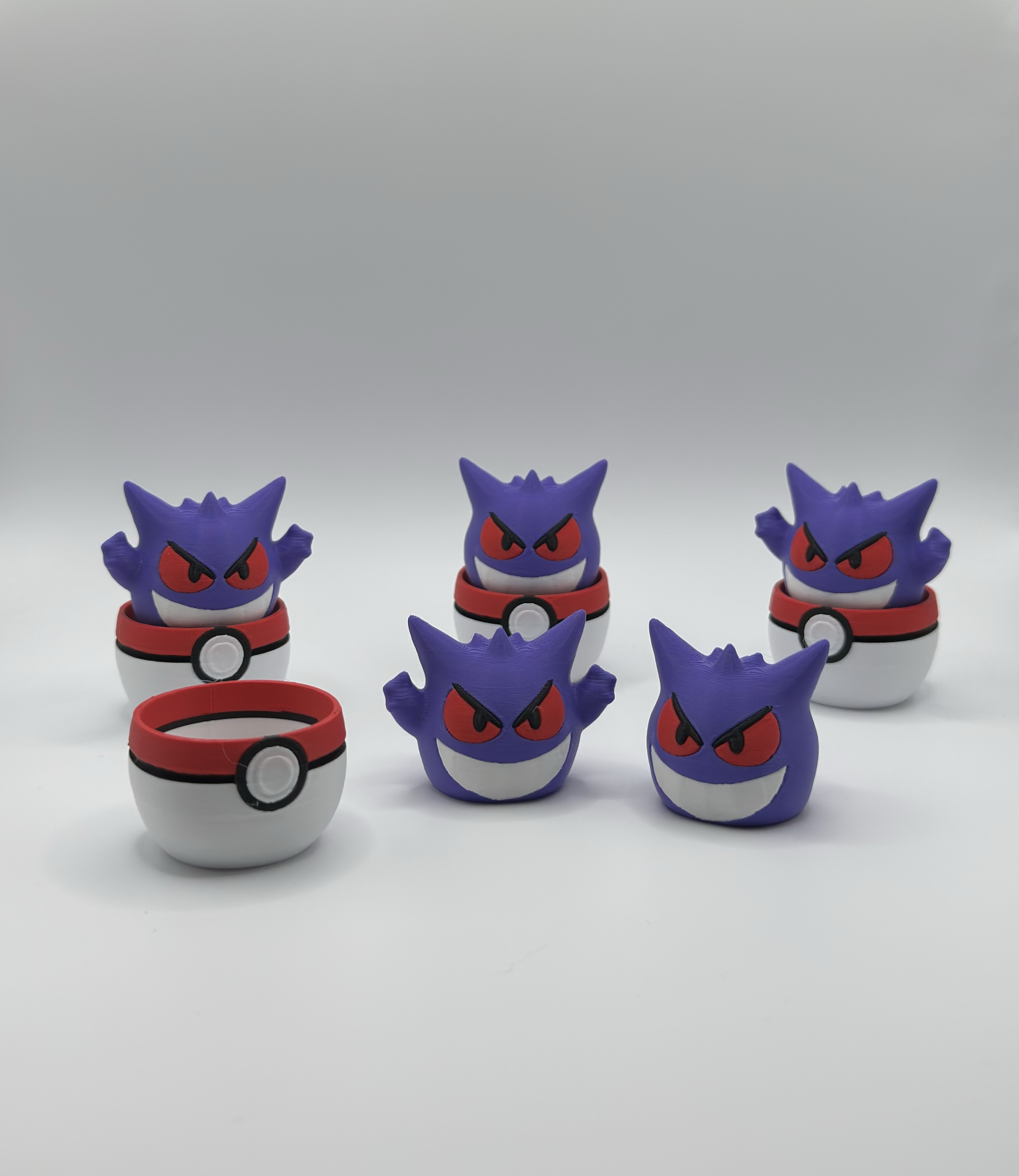 Gengar Poké Clicker 3D STL Model — view 3